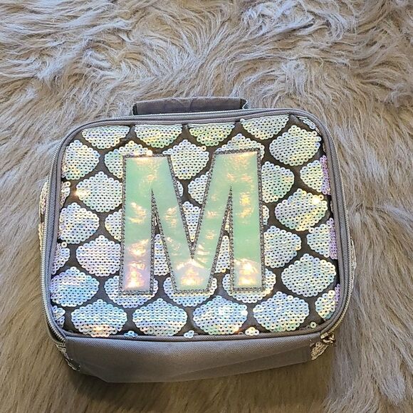 Justice girls sequin M mermaid lunchbox - Picture 1 of 8